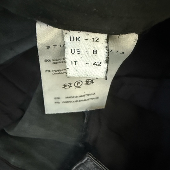 STUDIO AMELIA Wide-Leg Sheep Leather Trousers - Black - Picture 13 of 13